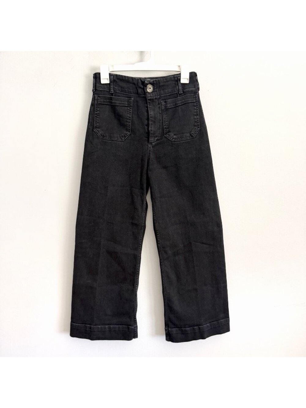 Maeve by Anthropologie The Colette Black Wide Leg Stretch Jeans Women’s Size 27